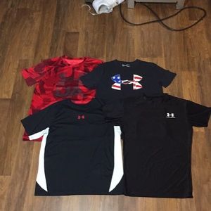 Black and red under ARMOUR shirts size XL